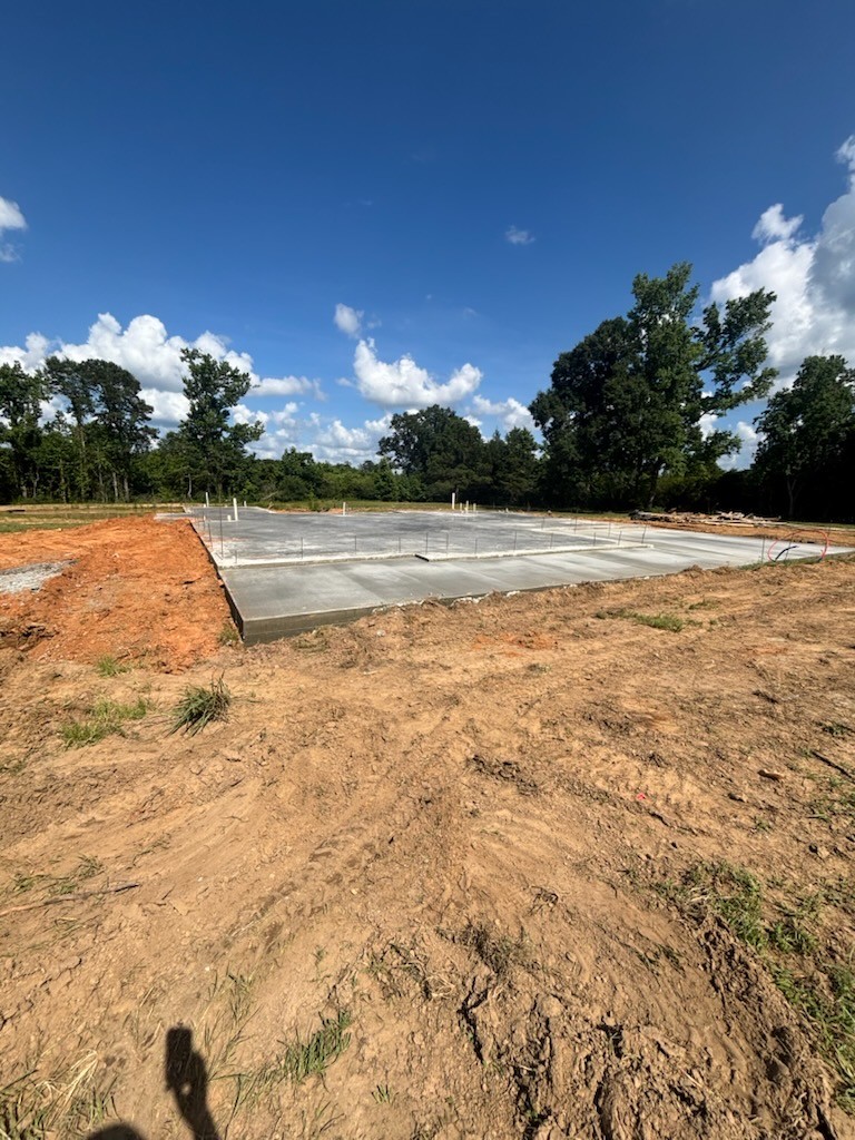 Finished slab with plumbing stub-ups - Magnolia, MS project